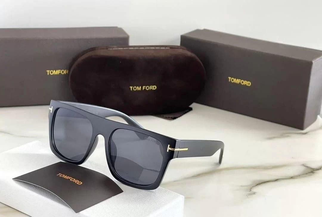 Tom Ford Branded Black Glass Matt Finish Men's Sunglass For Man TF-726-MATT Black Stick Frame Gift Sunglass