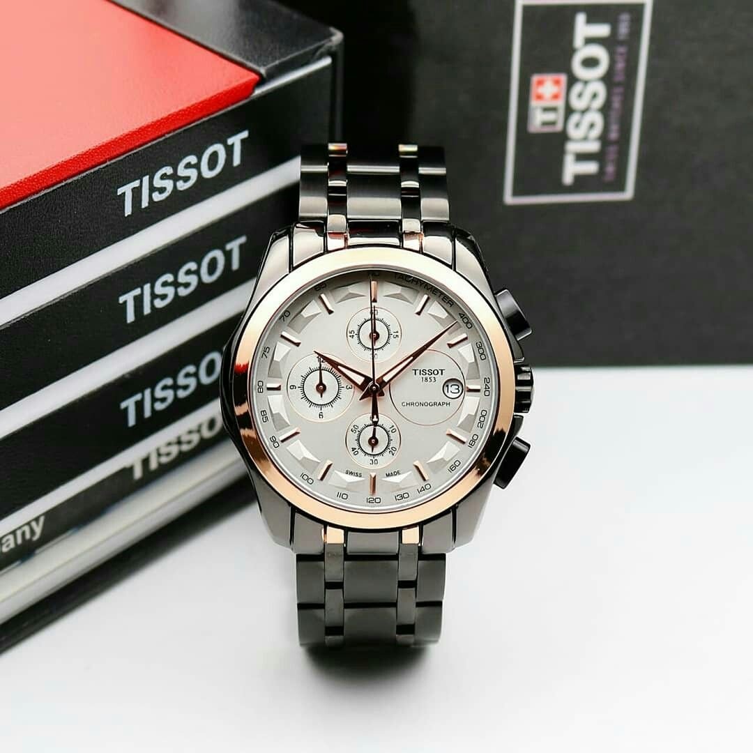 Tissot Black White Chronograph Men's Watch TS-616-BW