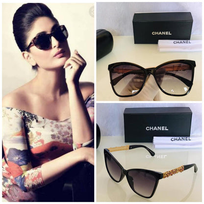 Chanel Multi Glass Women's Sunglass For Woman Or Girl Cha-24 Multi Frame Gift Sunglass