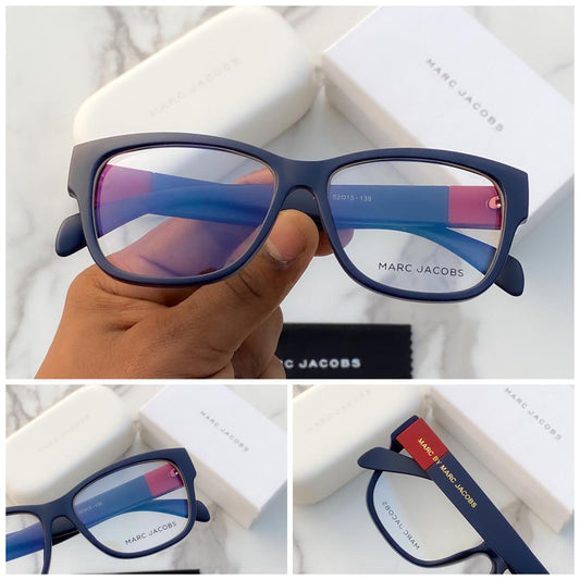 Marc Jacobs Latest Design Heavy Material Transparent lens And Black Transparent Color Frame And Black Stick Sunglass For Men's And Women's OR Girls MJ-9089_Best Stylist Sunglass