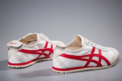 Onitsuka Tiger Mexico 66 Slip-On White RED 1182A087-100 Athletic Shoes For Men's Or Boys