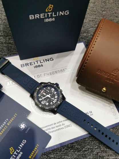 Breitling Men's X82310D51B1S1 Navitimer Chronograph Blue Leather Watch For Man AB-X823-BLU