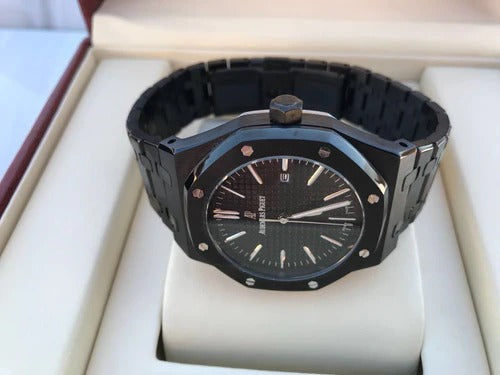 Aude mars Piguet Royal Oak Self-winding Extra-Thin In A Luscious New Plum Tone Dial New Arrival For Man With crocodile Dial Design Watch- Best Men's Collection PK-15400ST