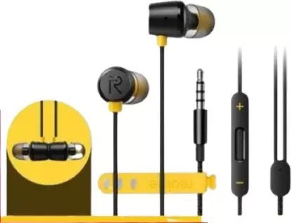 Realme Wired In Ear Earphone For Smart Phones With Crystal Clear Voice And Mic RMA-101