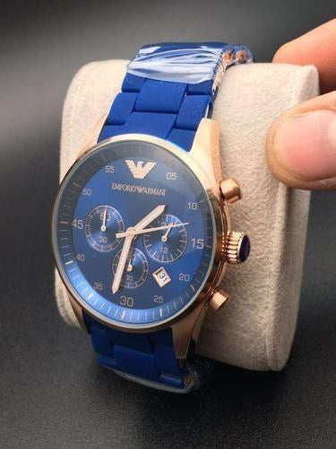 Emporio Armani Blue Chronograph Analog Blue Dial Men's Watch for Man AR5806 Sale Gift