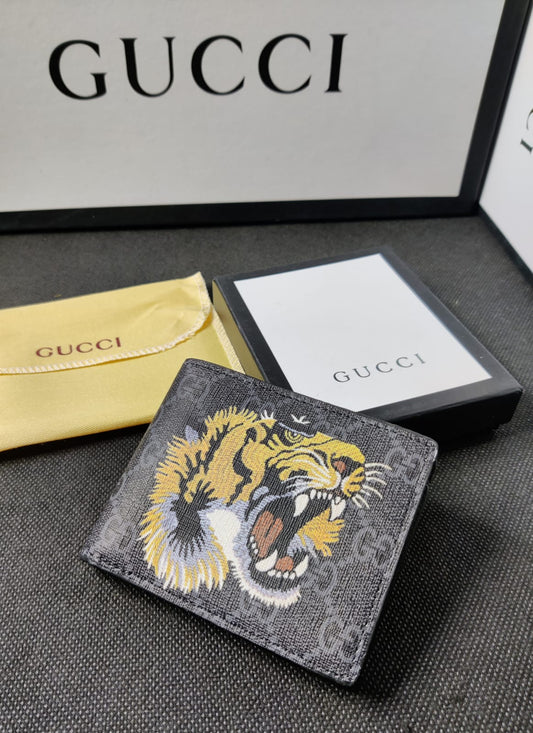 Gucci Leather Heavy Quality Tiger Printed Design Fancy look Wallet For Man GU-716