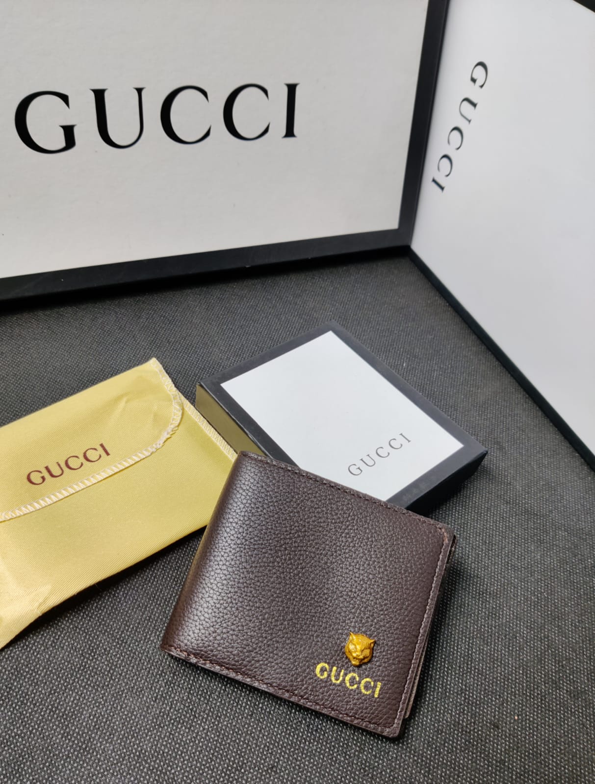 GC Leather Heavy Quality Latest Full Brown Plain Decent look wallet For Man GU-711