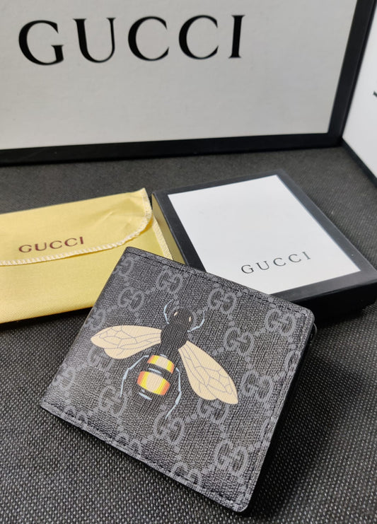 Gucci Leather Heavy Quality Honeybee Printed Design Wallet For Man GU-715