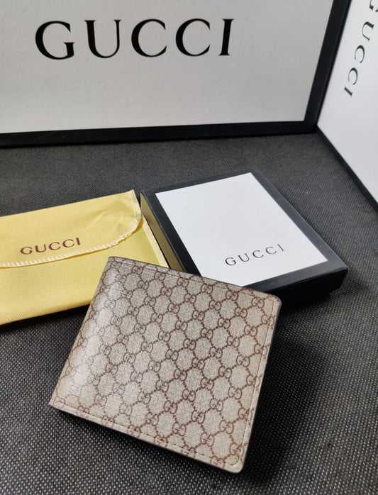 Gucci Leather Heavy Quality Full printed design Decent look Wallet For Man GU-720