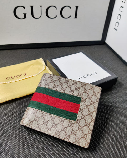 Gucci Leather Heavy Quality Full printed design Fancy look Wallet For Man GU-722
