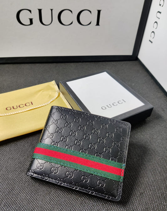 Gucci Leather Heavy Quality Full printed design Fancy look Wallet For Man GU-727