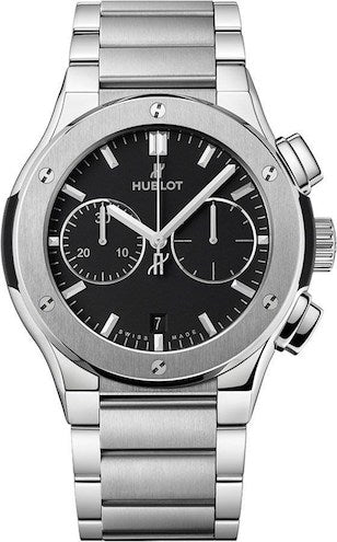 Hublot Classic Fusion Titanium Chronograph Watch Men's Hublot 520.NX.1170.NX For Man-Best Gift