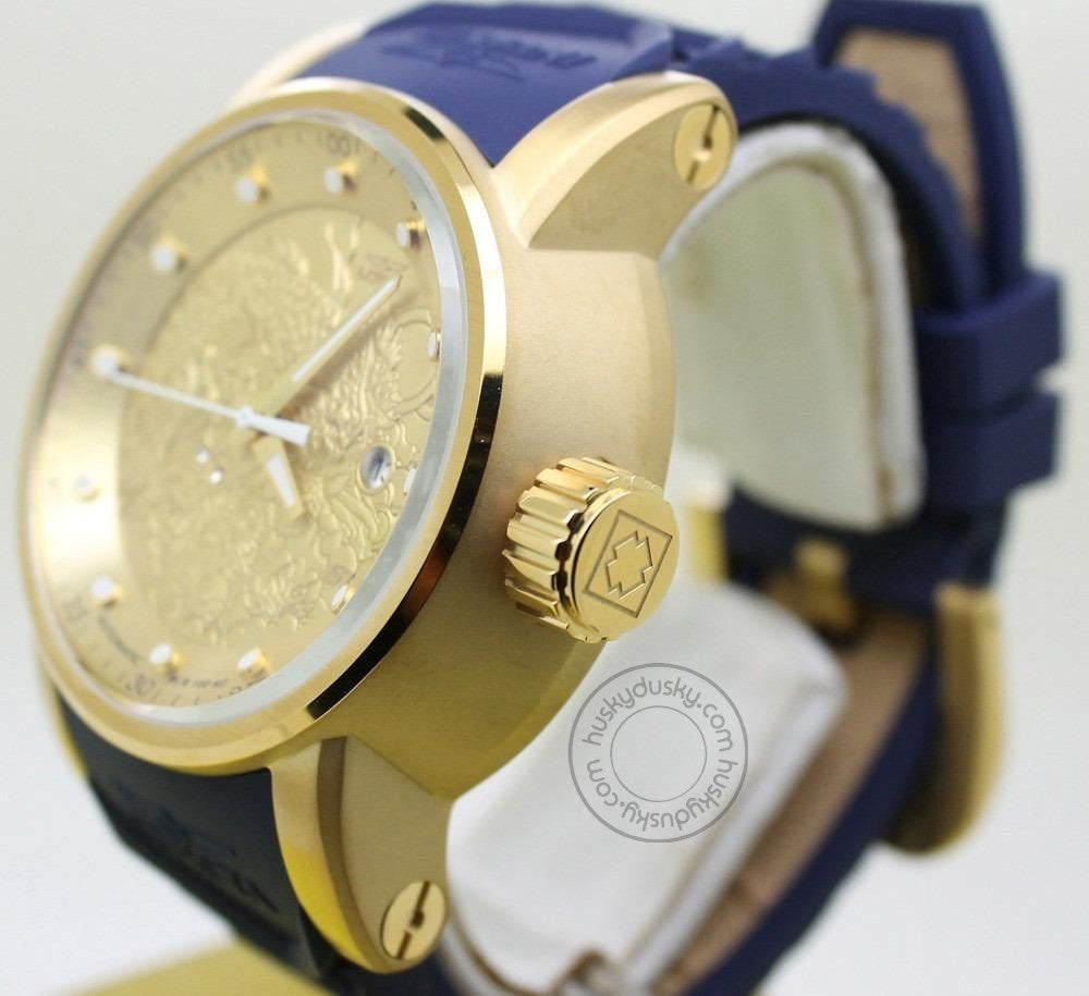 Invicta Mens 18215 S1 Rally Yakuza Blue Silicon Strap Watch For Man Dragon Design Golden Dial- Best Gift