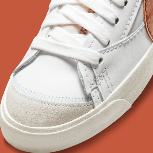 Nike Blazer Mid '77 Jumbo Shoes White Dark Russet DD3111-101 Men's Multi Size