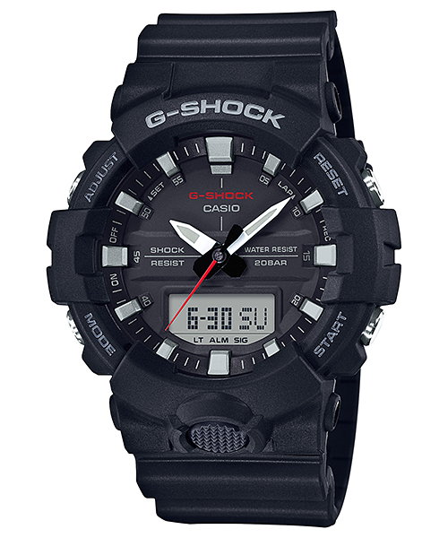 Casio G-Shock Analog Digital Black Belt Men's Watch For Man GA-800-1AER Multi Color Dial Day And Date Gift Watch