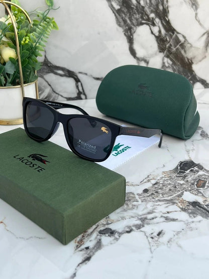 Lacoste Latest design Heavy Quality Sunglasses For Men's Black Frame LA-000