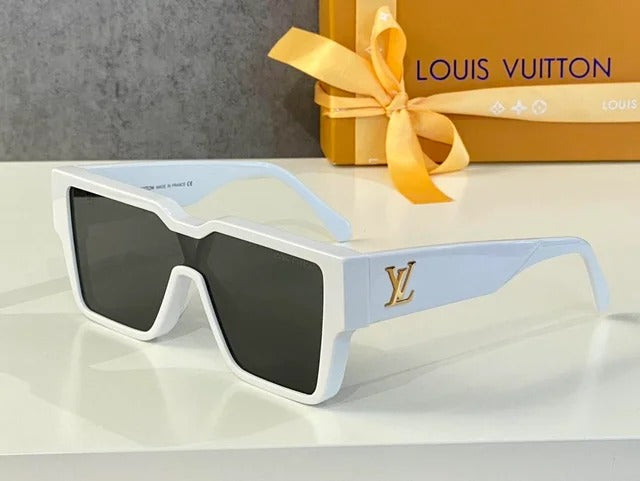 Louis Vuitton Black lenses And White Frame For Men's and Women's Sunglass Square Unisex Gift Sunglass LV-9797